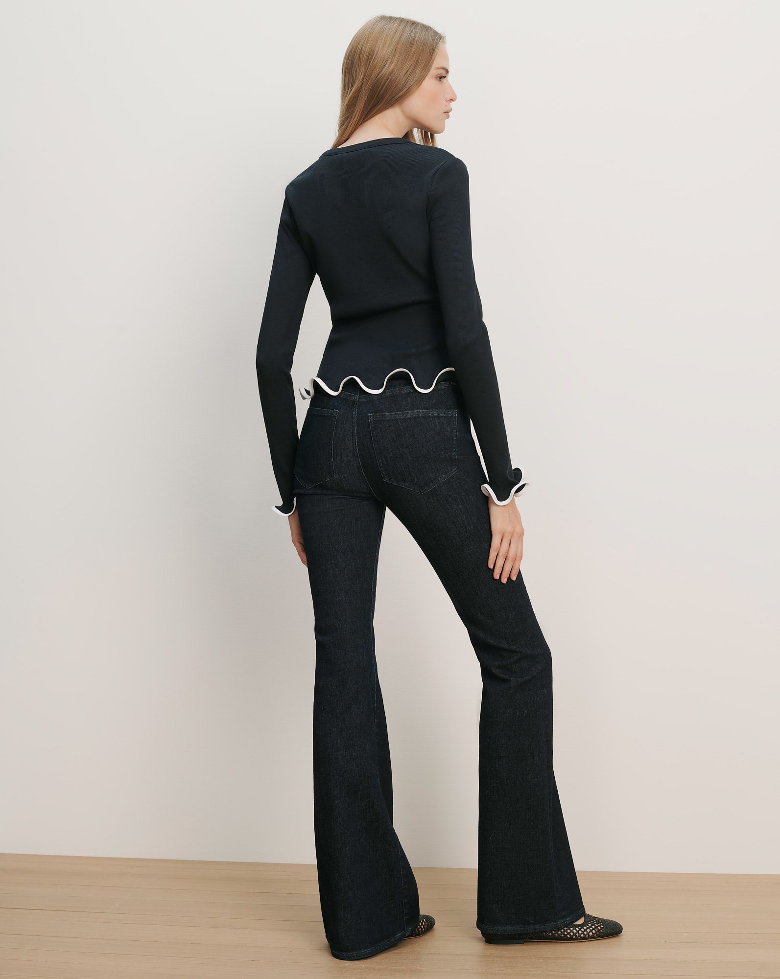 Elianne Ruffle-Trim T-Shirt