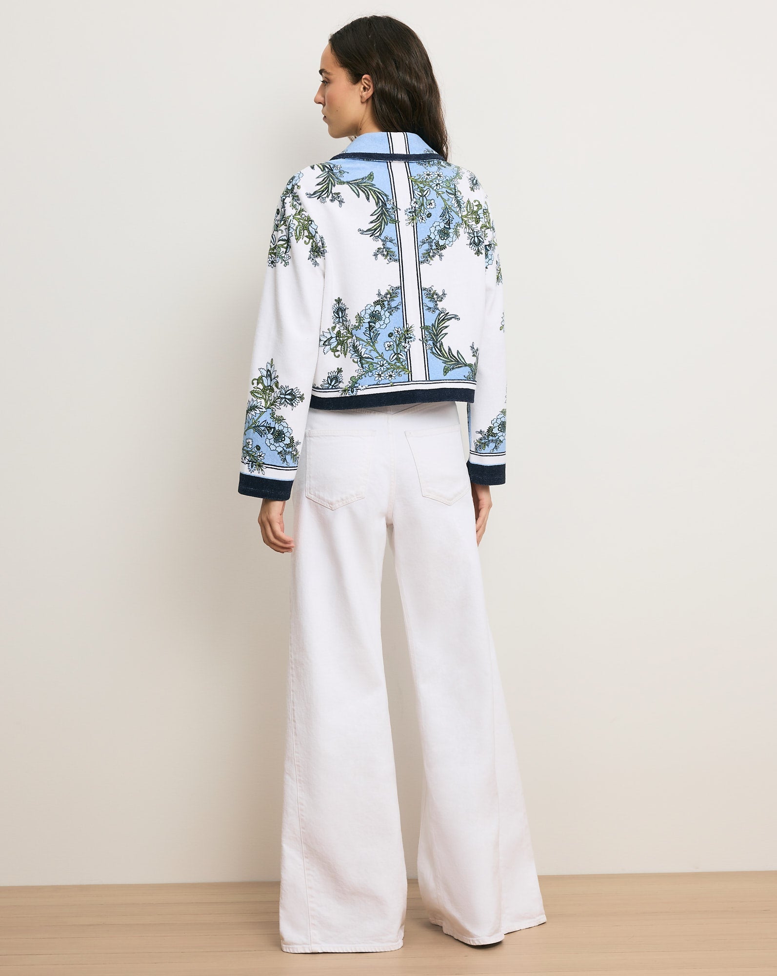 Novelle Terry Button-Down Shirt