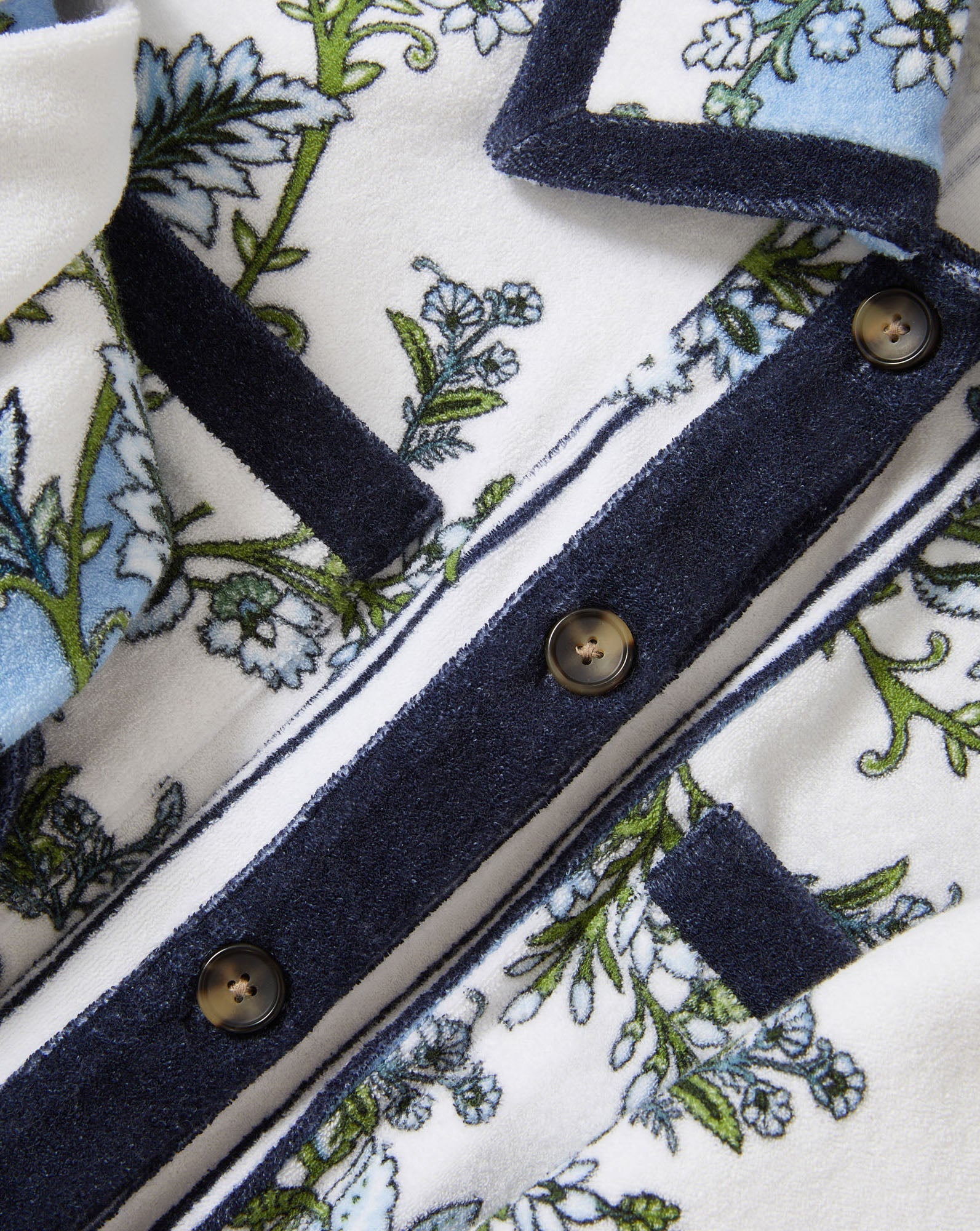 Novelle Terry Button-Down Shirt