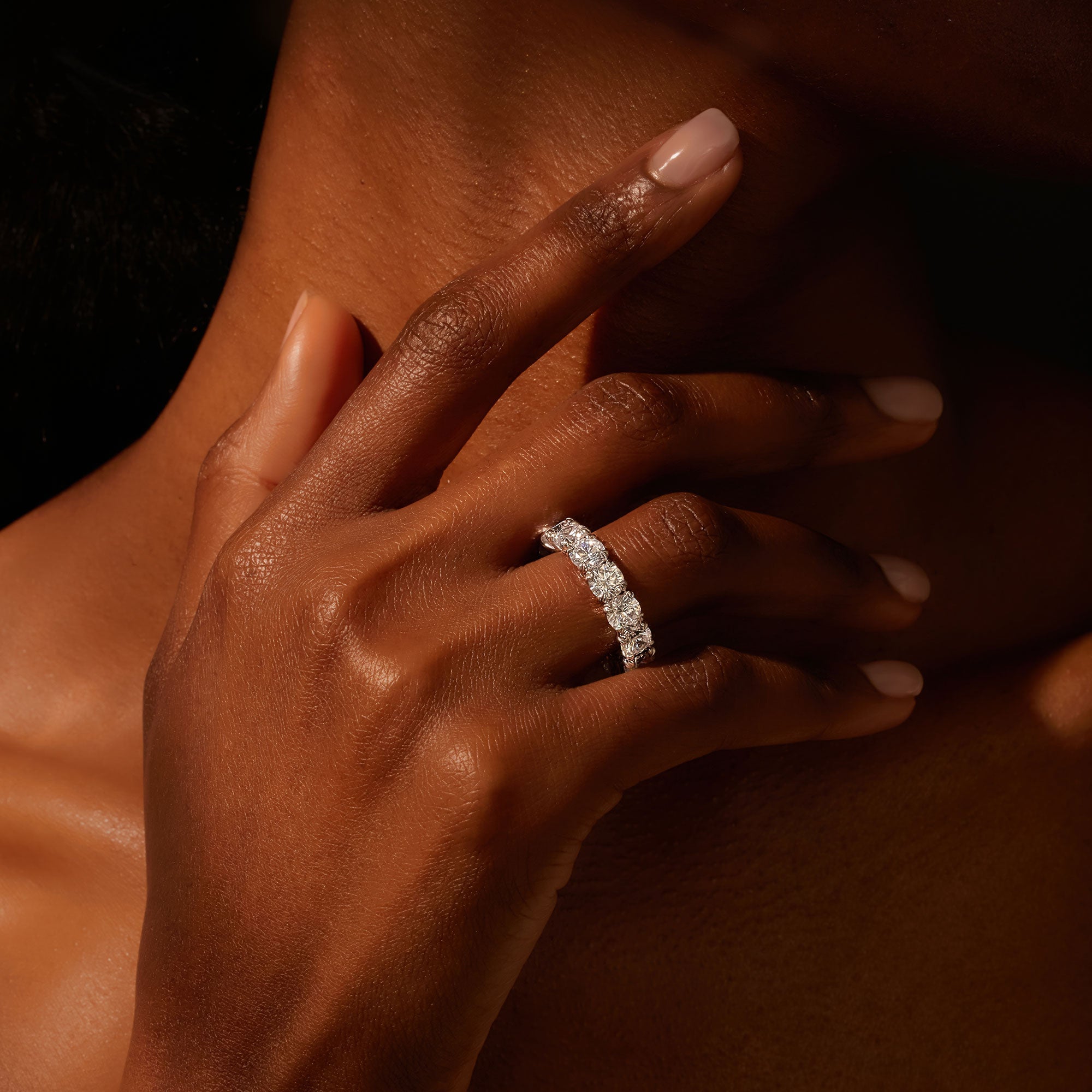 Elle Round Brilliant Lab Diamond Eternity Band