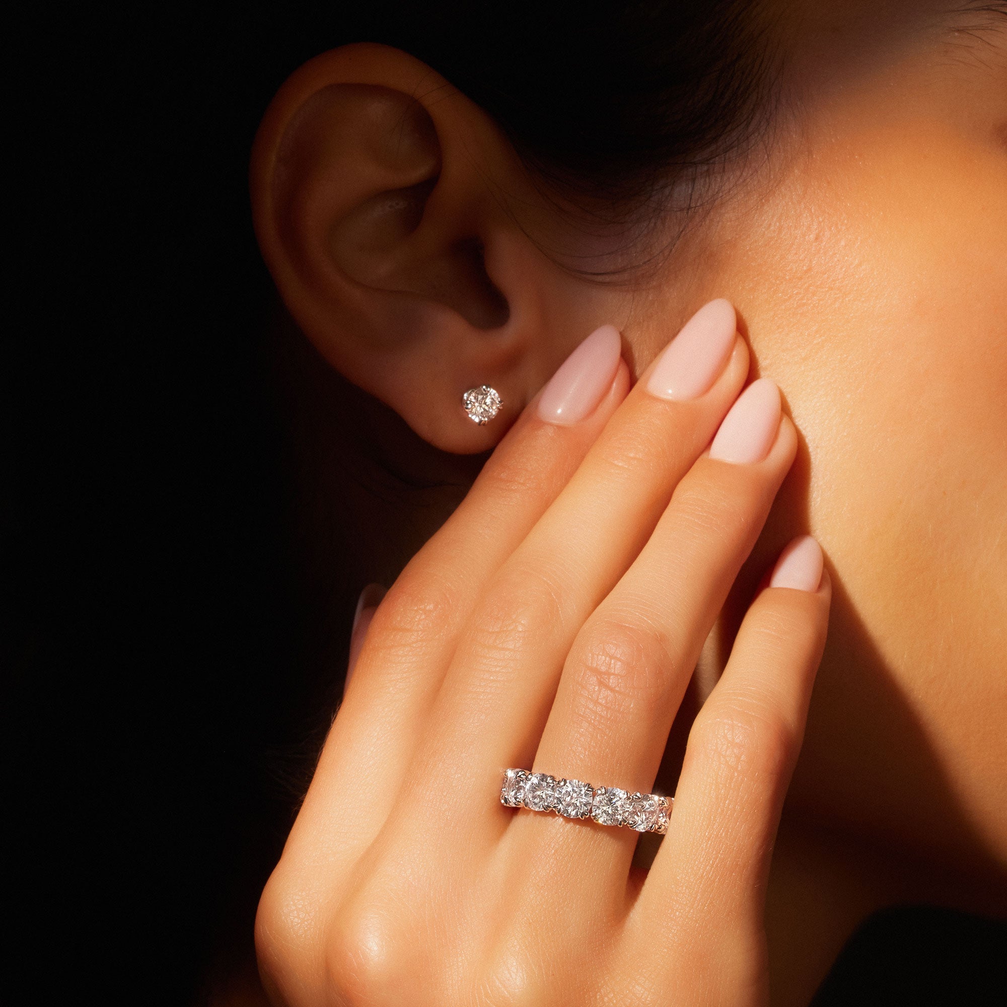 Elle Round Brilliant Lab Diamond Eternity Band