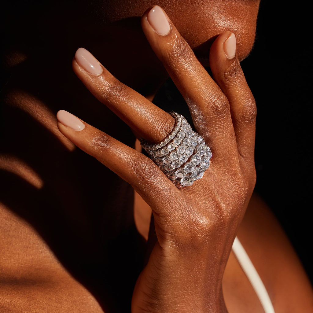 Olivia Large Round Brilliant Lab Diamond Eternity Band