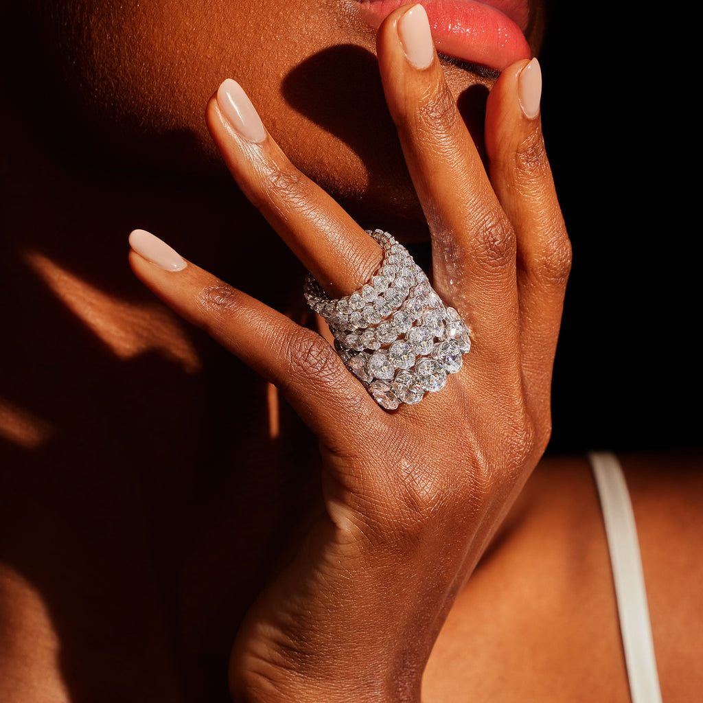 Olivia Oval Lab Diamond Eternity Band