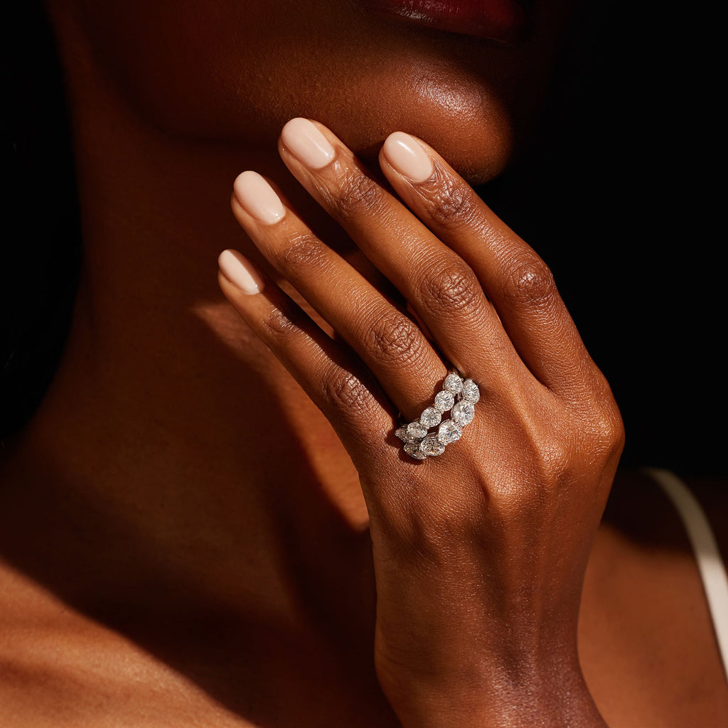 Olivia 5-Stone Round Brilliant Lab Diamond Band