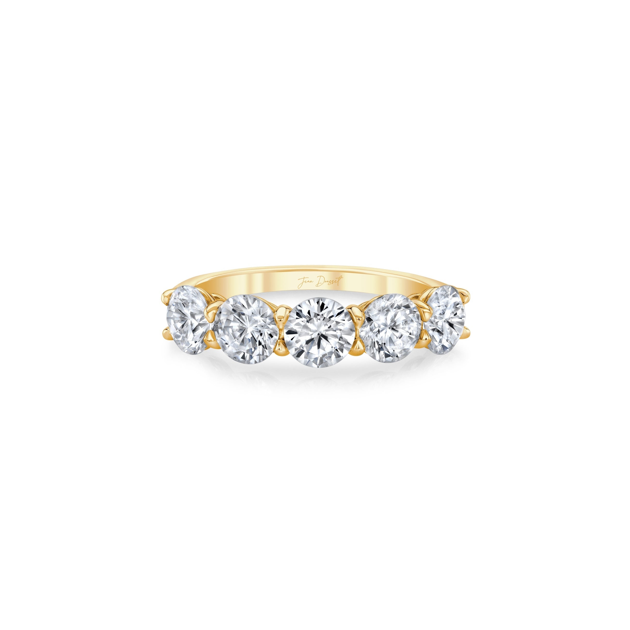 Olivia 5-Stone Round Brilliant Lab Diamond Band