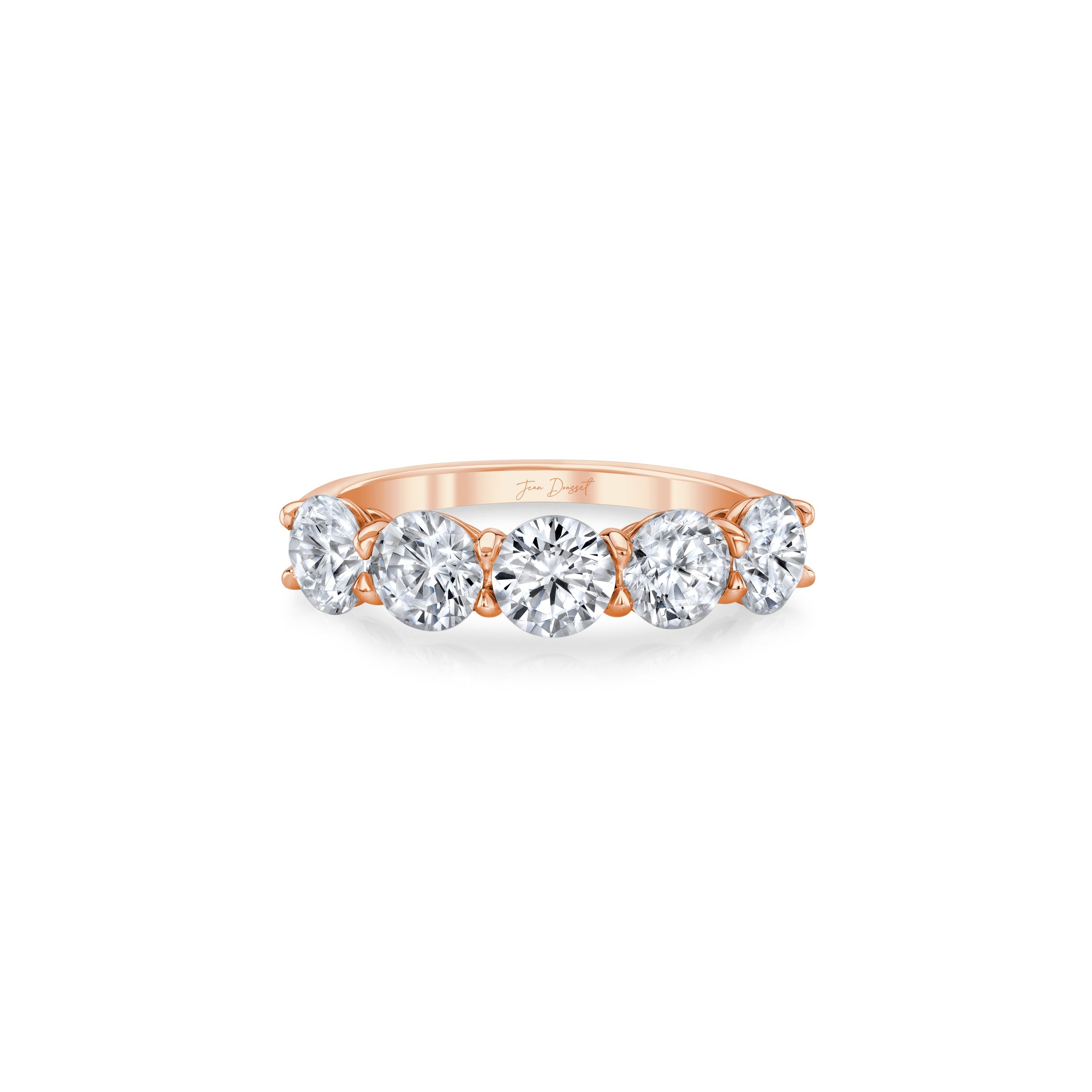 Olivia 5-Stone Round Brilliant Lab Diamond Band