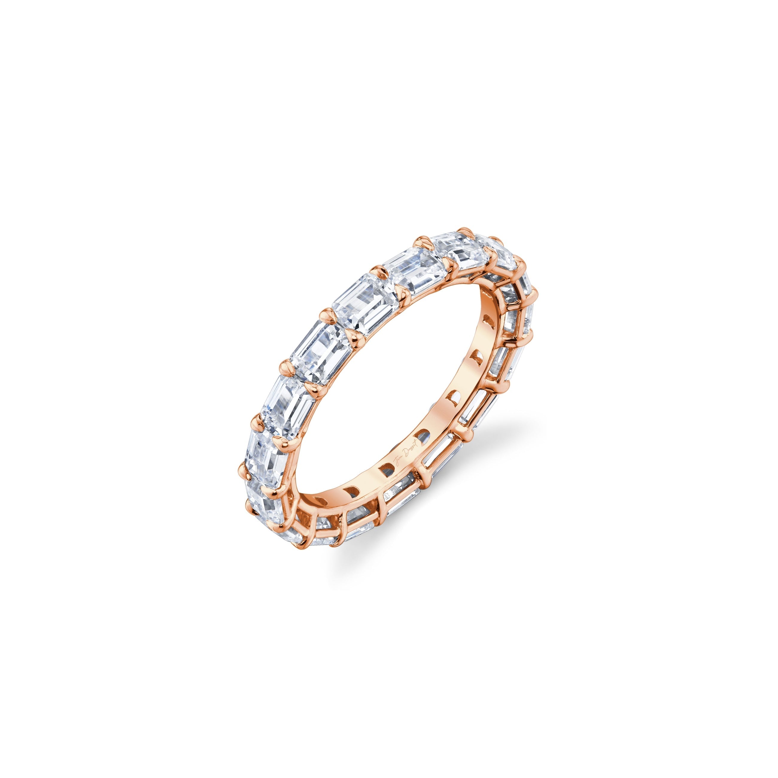 Olivia East-West Emerald Lab Diamond Eternity Band