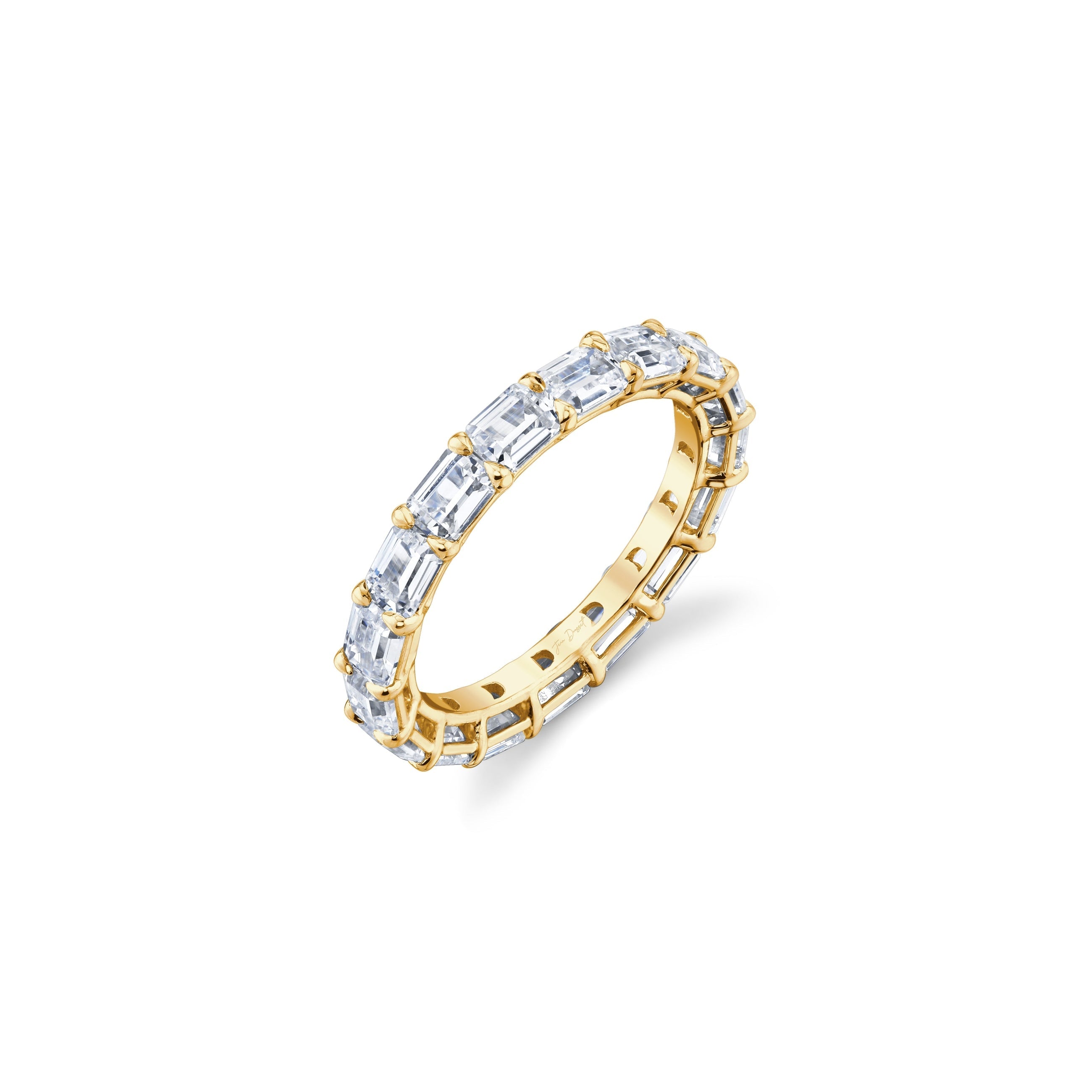 Olivia East-West Emerald Lab Diamond Eternity Band