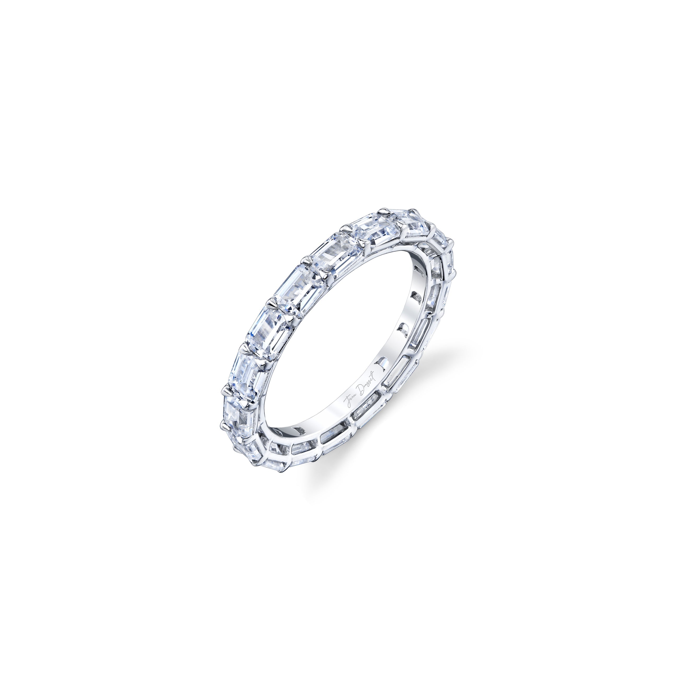 Olivia East-West Emerald Lab Diamond Eternity Band