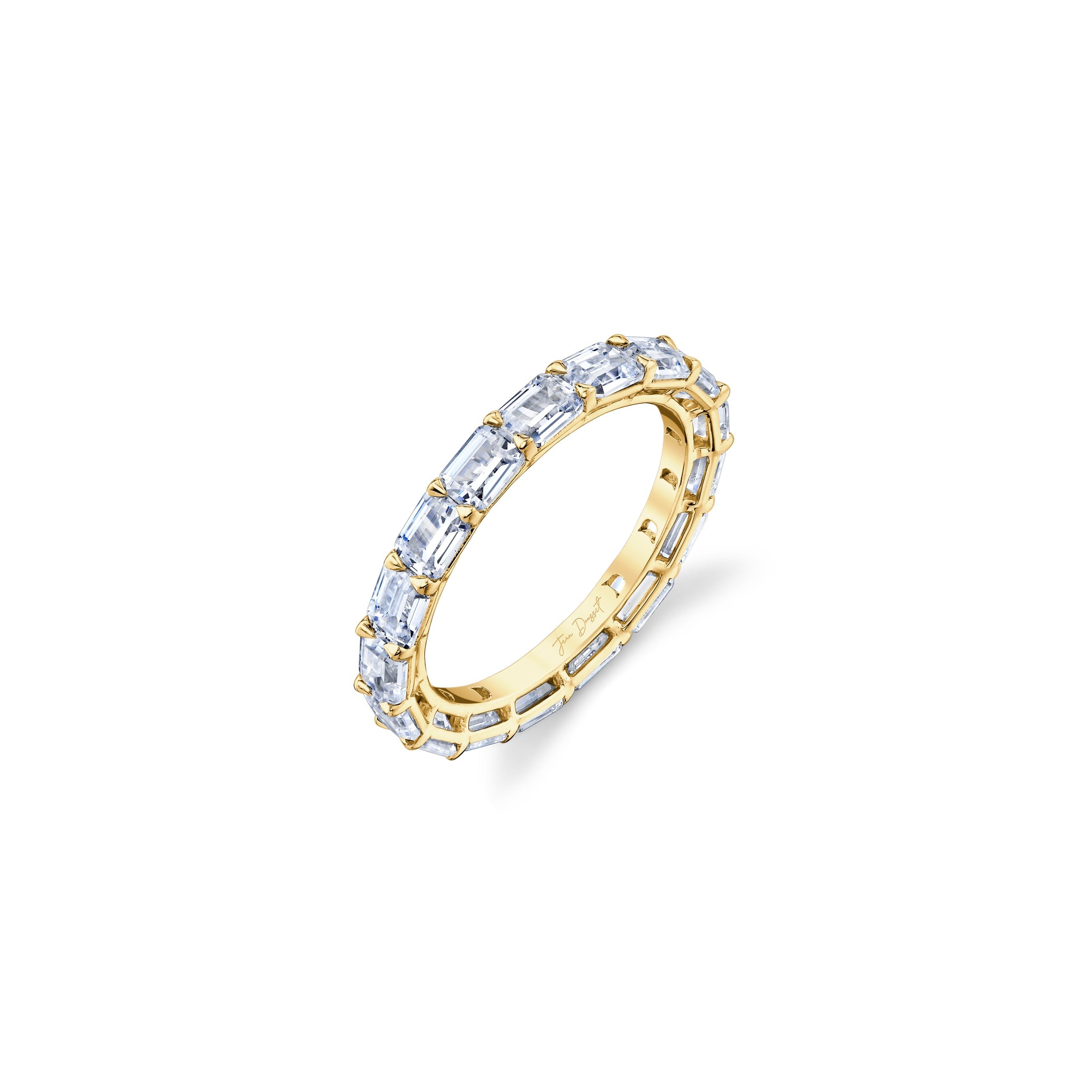 Olivia East-West Emerald Lab Diamond Eternity Band
