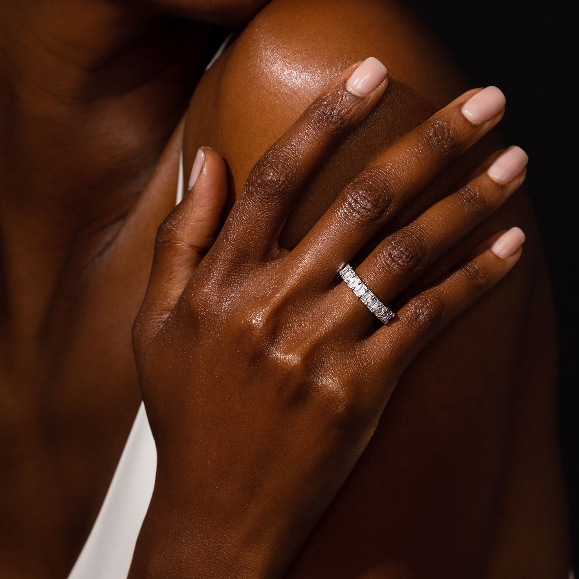 Olivia Emerald Lab Diamond Eternity Band