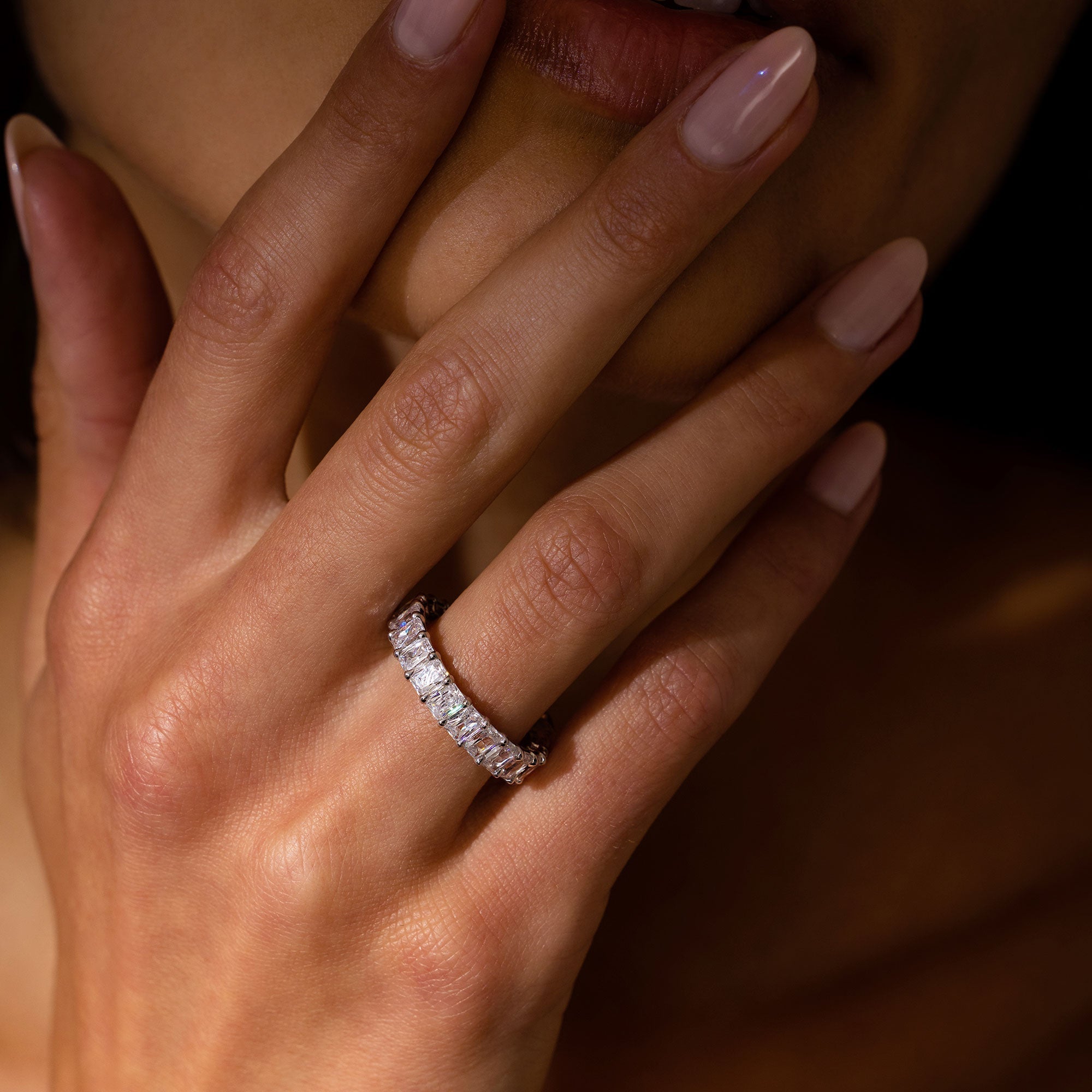 Olivia Radiant Lab Diamond Eternity Band