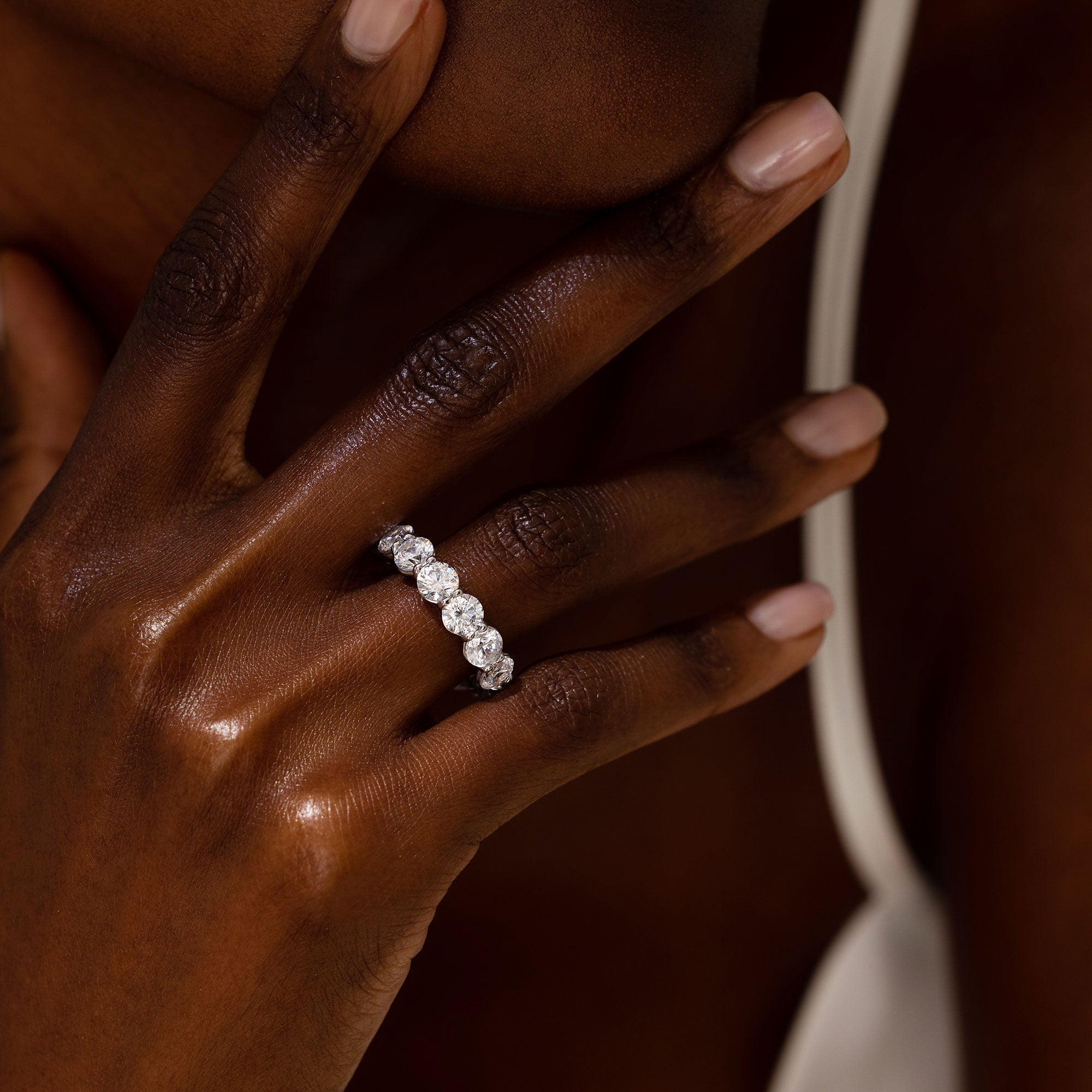 Olivia Large Round Brilliant Lab Diamond Eternity Band