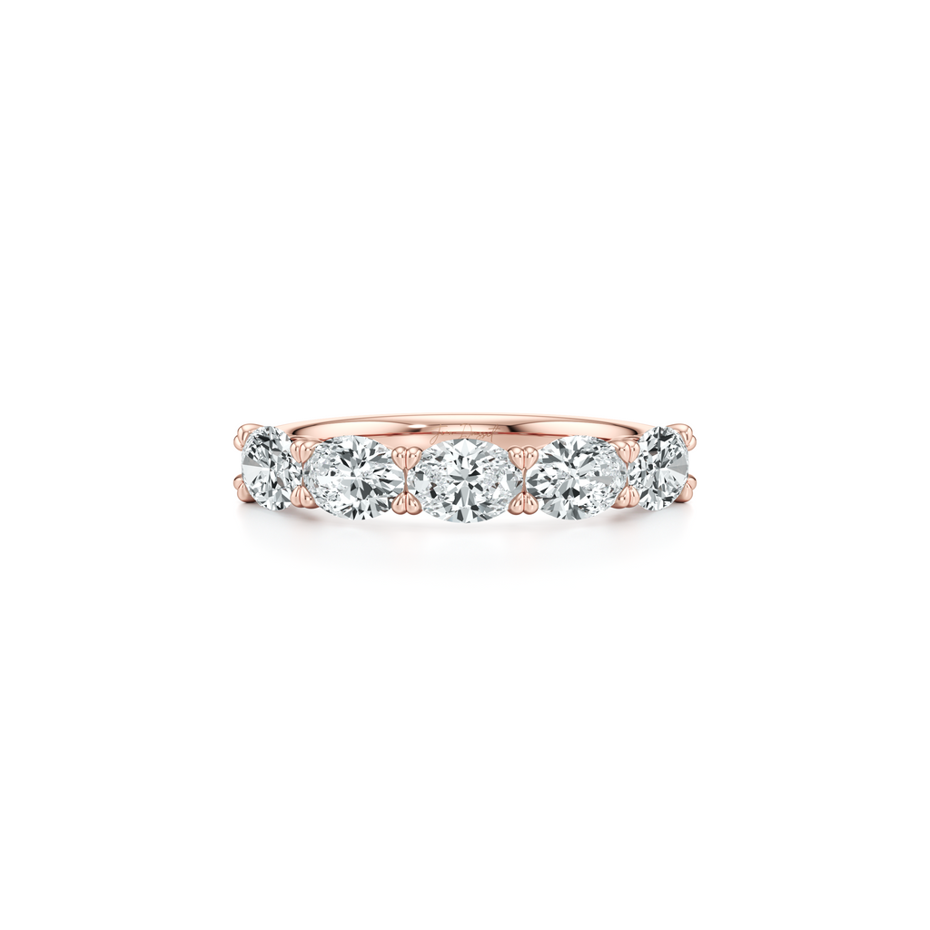 Elle 5-Stone East-West Oval Lab Diamond Band