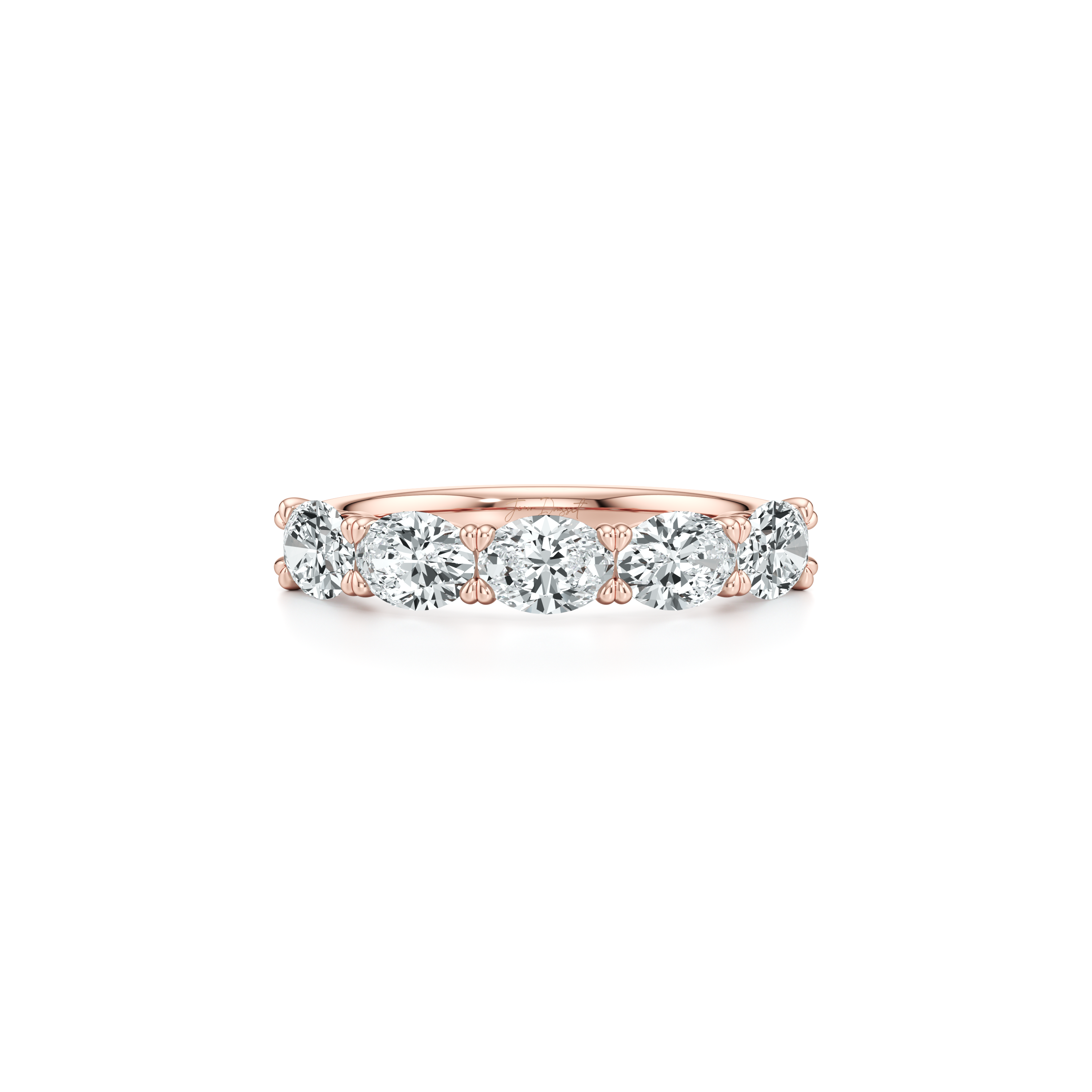 Elle 5-Stone East-West Oval Lab Diamond Band