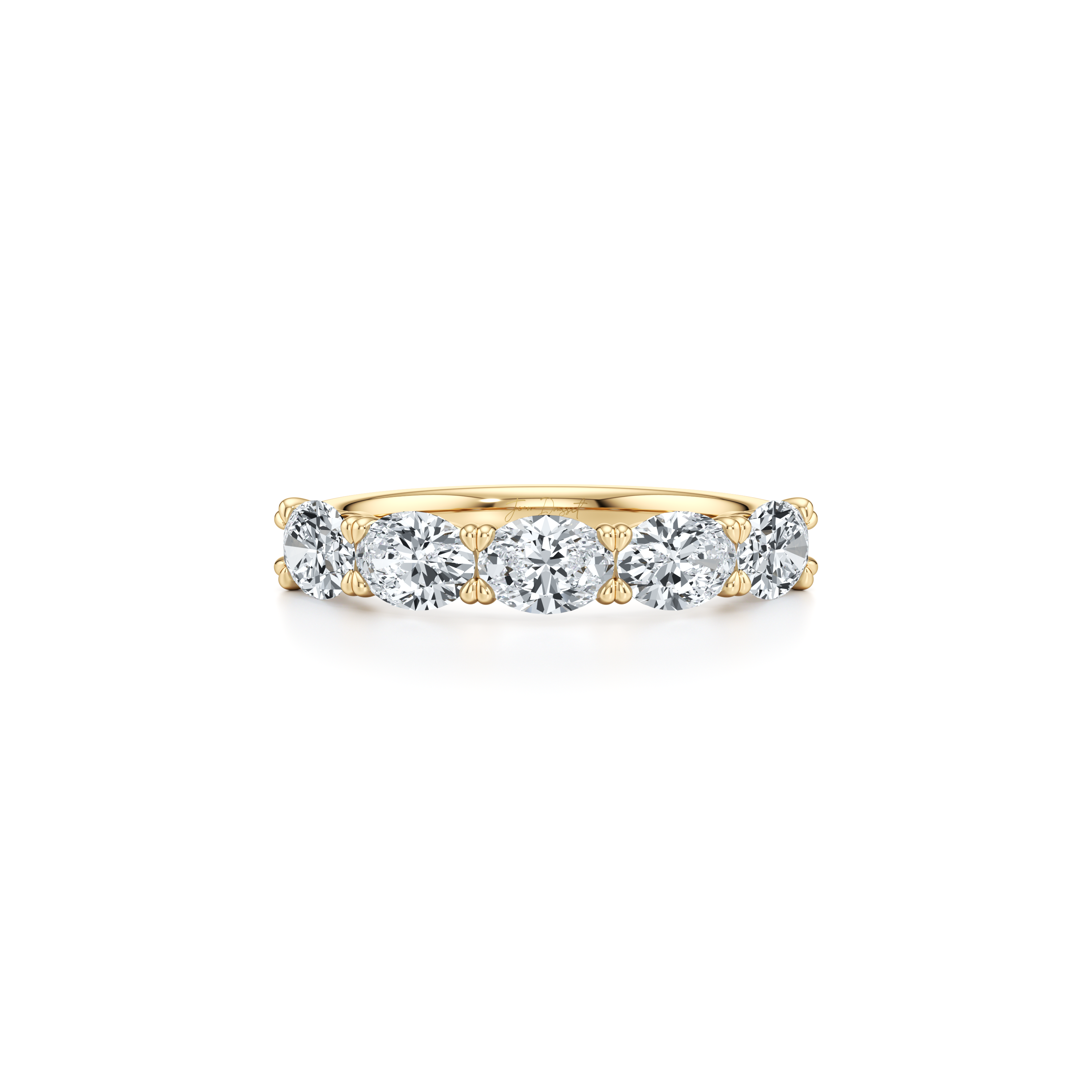 Elle 5-Stone East-West Oval Lab Diamond Band