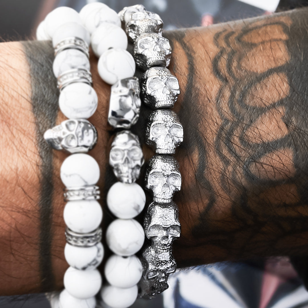 Empire - Silver All Skulls Bracelet