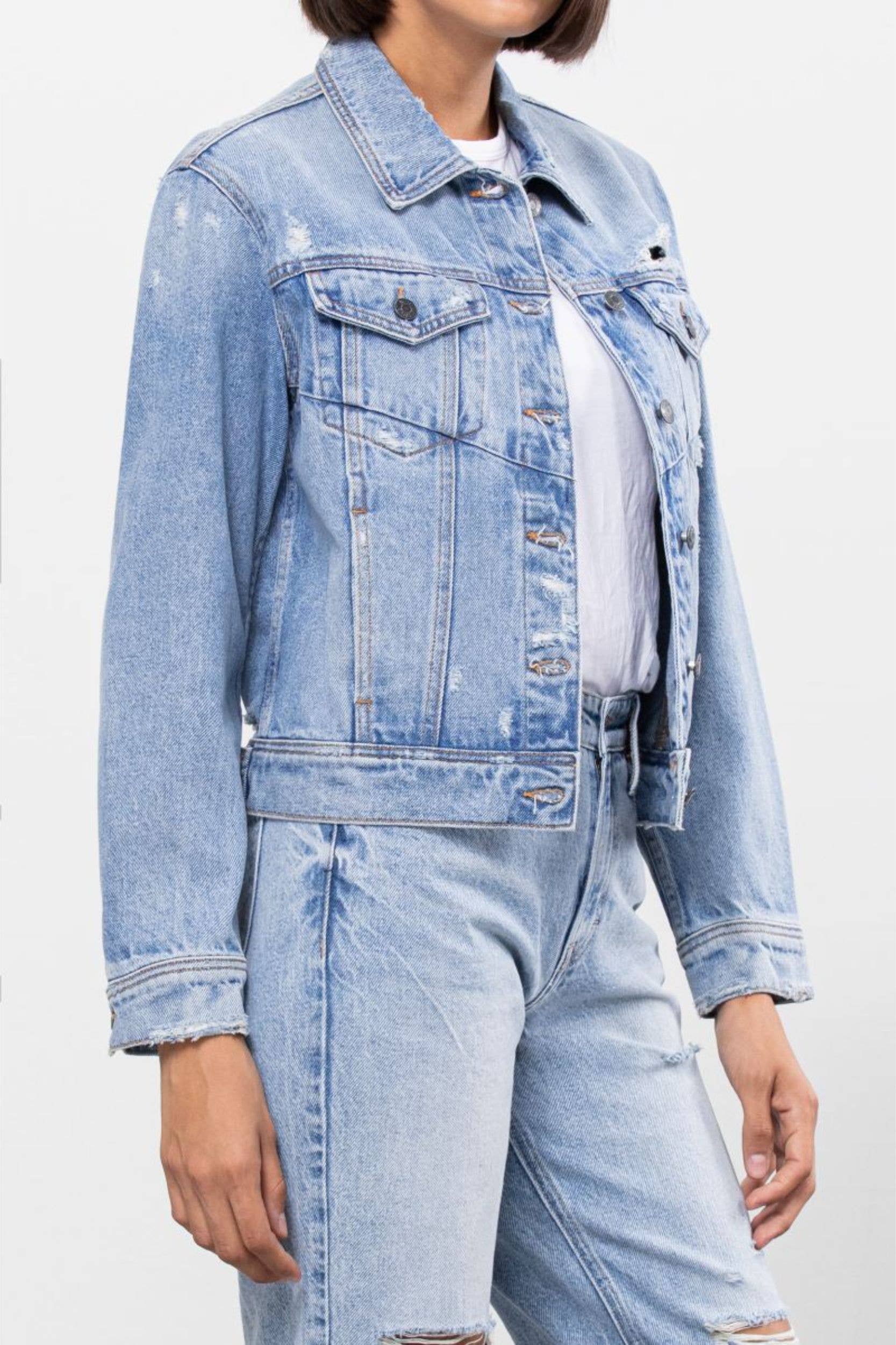 Jacki Fitted Denim Jacket