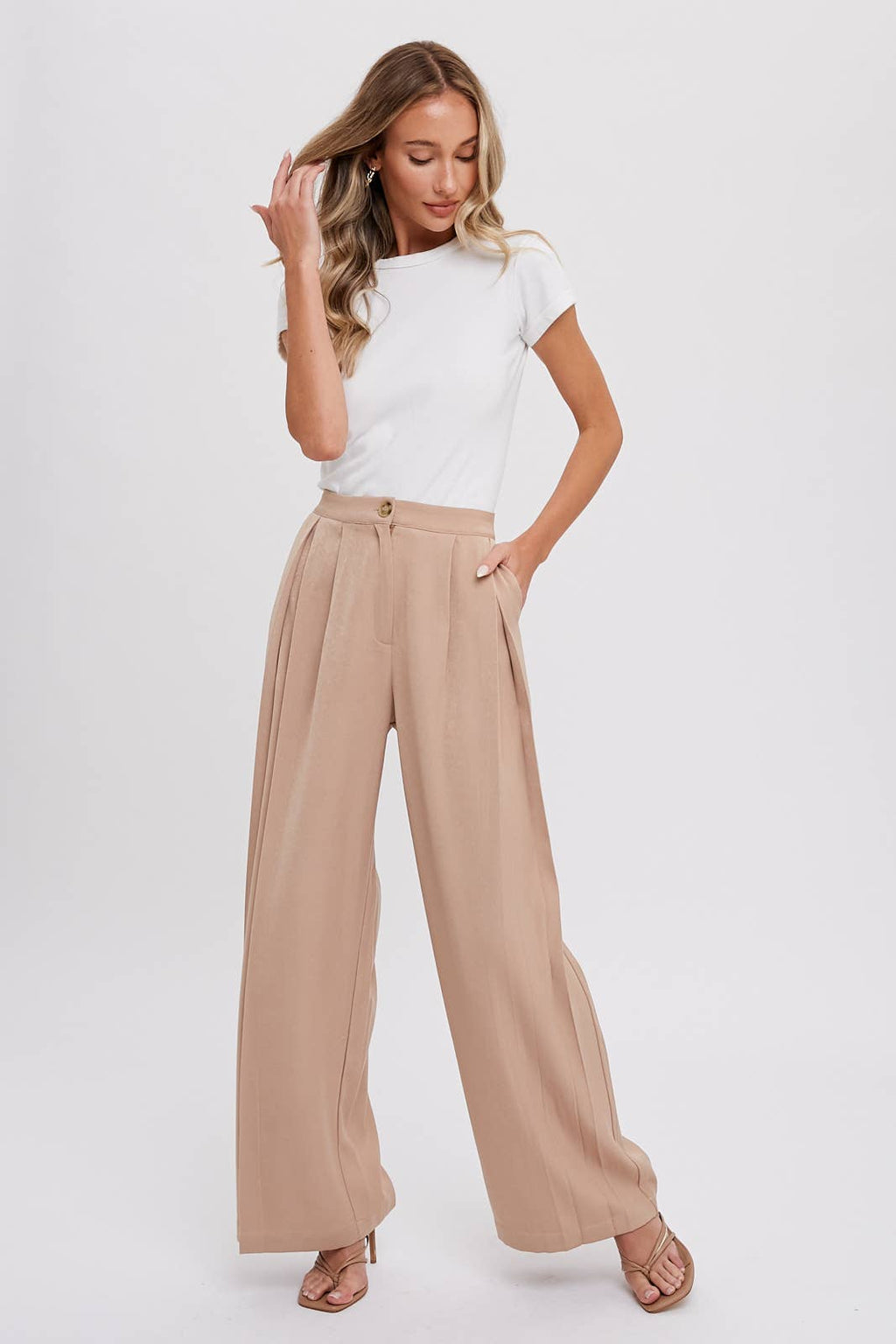 Evelyn Pintuck Pants