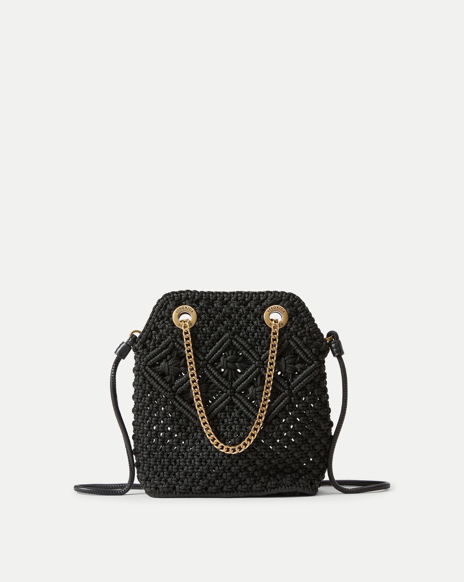 Small Veronica Beard Macramé Slouch Bag