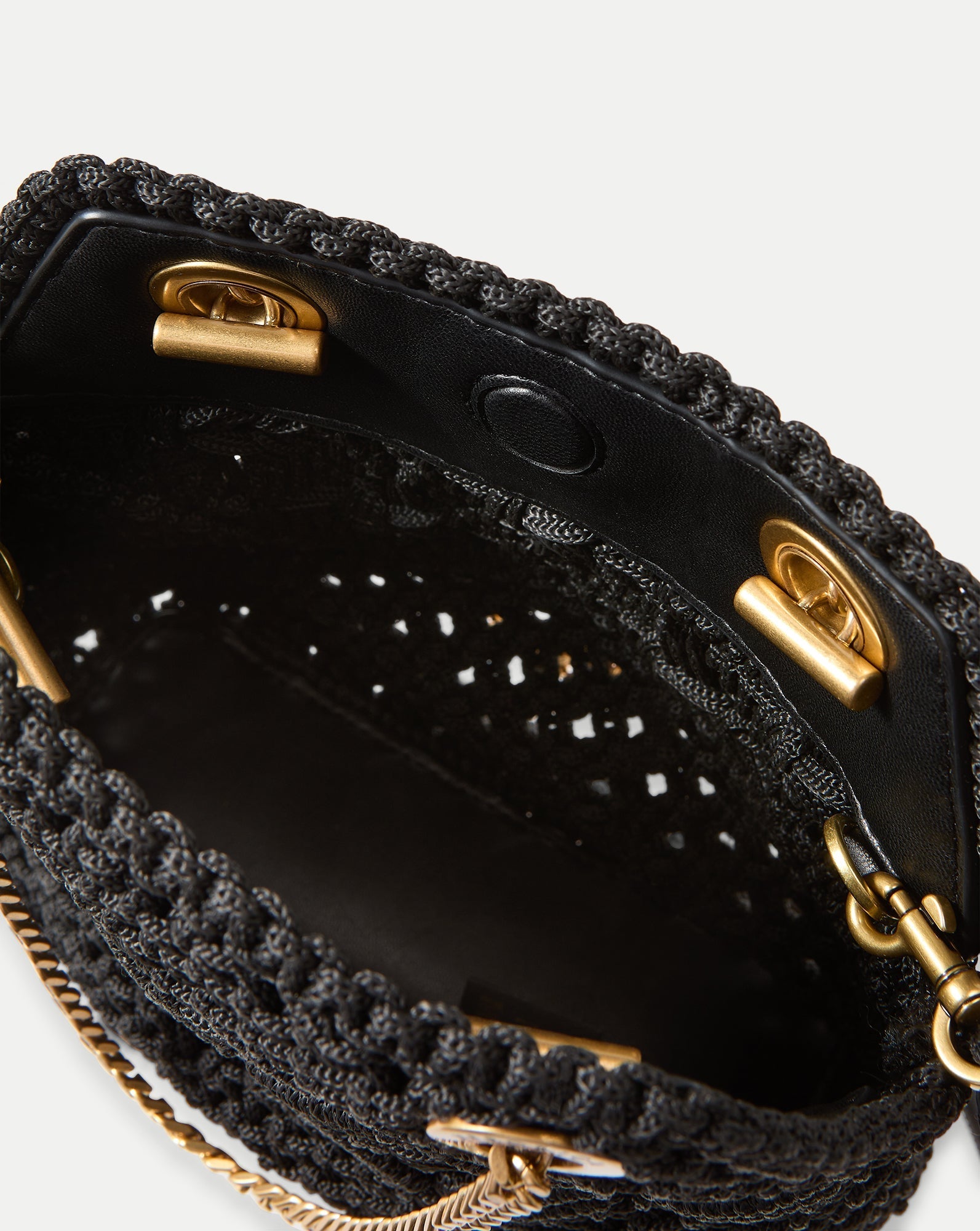 Small Veronica Beard Macramé Slouch Bag