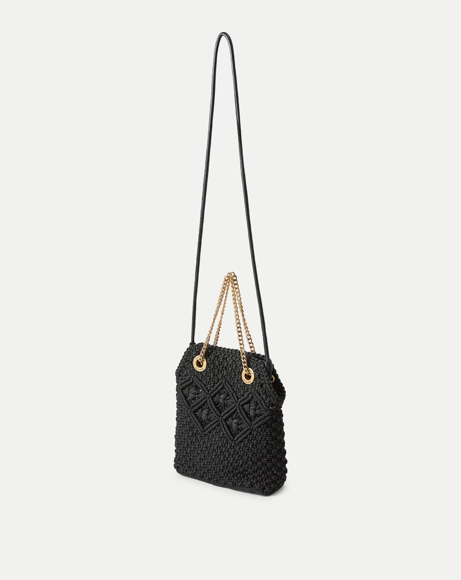 Small Veronica Beard Macramé Slouch Bag